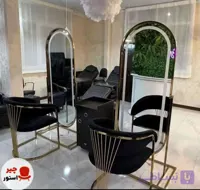 آینه قدی پایه مربع نور دار آرایشگاهی