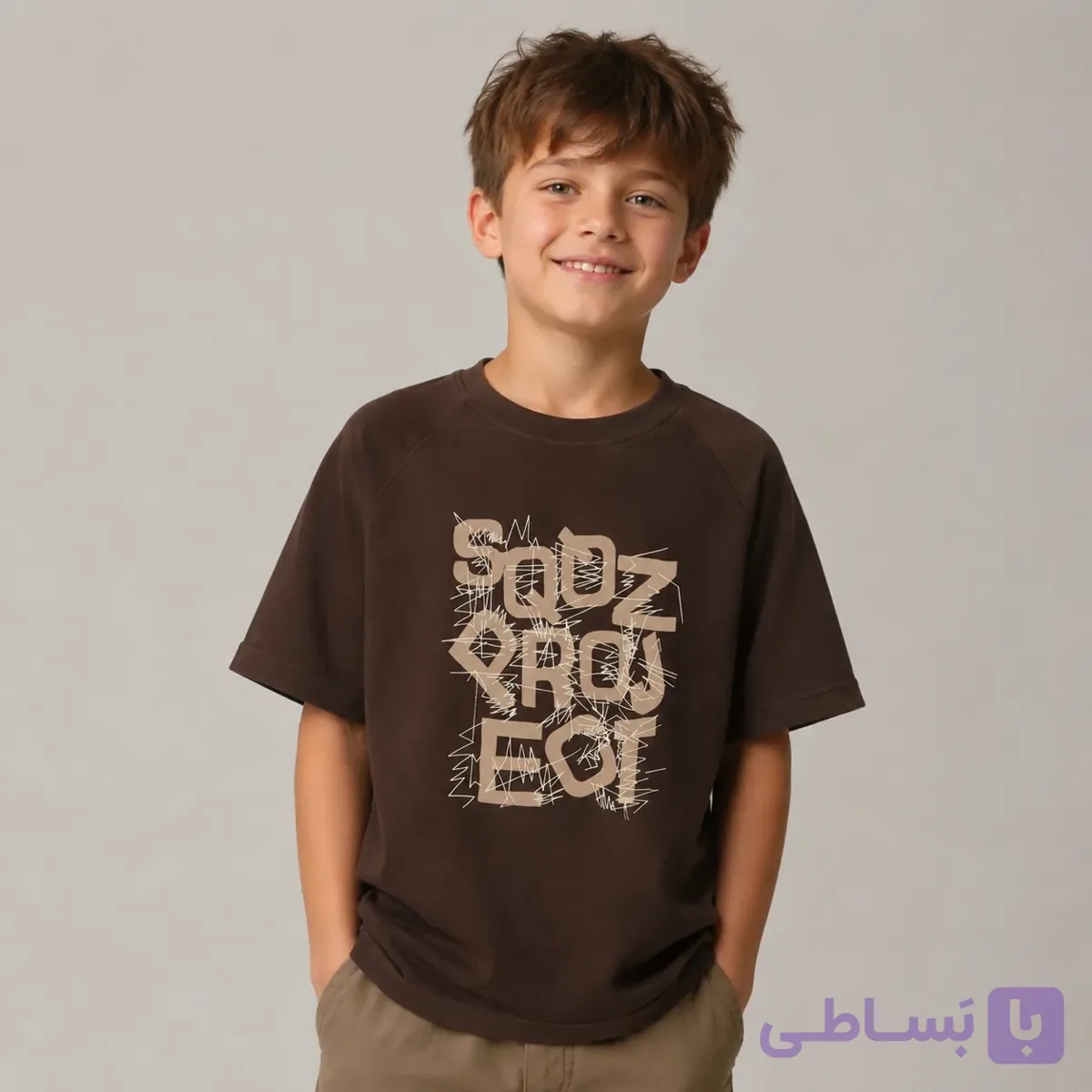 تیشرت طرحدار پسرانه ماکان ۱۱۲۳