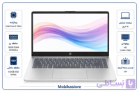 لپ تاپ اچ پی HP Laptop 14s-ep1063ci Core 3-100U 16GB 512GB SSD Intel Meteor Lake