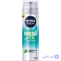 فوم اصلاح شاداب کننده نیوا فرش کیک Nivea Fresh Kick حجم 200 میلی لیتر