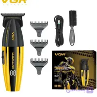 ماشین اصلاح خط‌زن و صفرزن حرفه‌ای وی جی آر مدل VGR V-285T؛ موتور توربو، تیغه سرامیکی DLC، نمایشگر دیجیتال و ۲۴۰ دقیقه شارژدهی