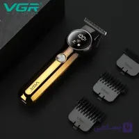 ماشین اصلاح موی سر و صورت وی جی آر (VGR) مدل V-989 - باتری ۱۲۰۰ میلی‌آمپر - تیغه استیل ضدزنگ و شارژ USB