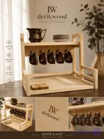 استند چوبی لیوان و نظم‌دهنده آشپزخانه کد 2088