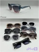 عینک آفتابی زنانه پلاریزه کائوچو دسته سیم پرادا PRADA مدل 58202