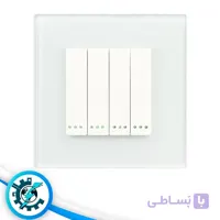 خرید و قیمت کلید 4 پل تویا مکانیکال شیشه (غیرلمسی)