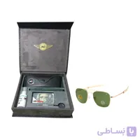 عینک خلبانی با پک کامل چرمی AO