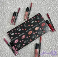 کیت رژ لب گلدن رز(رژ لب+خط لب) (کد MSPYM)