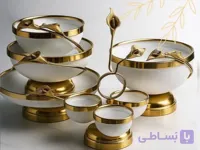 ست پذیرایی ۵ تکه لیلیوم سفید