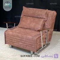 کاناپه تخت خواب شو مدل پانیذ دسته فلزی