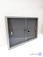 تابلواعلانات شیشه خور قاب ام دی اف چوبی سایز۱۰۰×۸۰