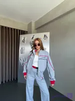 ست اسپرت زنانه Tommy Hilfiger رنگ روشن دورس پنبه