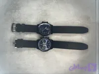 ساعت بند چرمی صفحه گرد مردانه