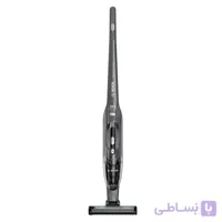 جارو شارژی عصایی بوش مدل BBHL21841 با باتری لیتیوم-یونی 18 ولت، قابلیت تبدیل به جاروی دستی، مخزن 0.4 لیتر، نشانگر شارژ و پر بودن مخزن، فیلتر قابل شست‌وشو و قابلیت چرخش تا 90 درجه