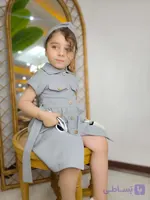 پیراهن جذاب دخترانه کتان السا