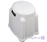 توالت فرنگی پلاستیکی دوربسته طرح گل تیوان طب