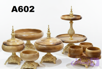 سرویس پذیرایی چوب گردو نسکافه ای و آلومینیوم A602