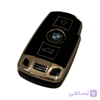 کاور ریموت BMW پلاستیک ABS رنگ مشکی-سیلور