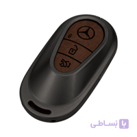 قاب ریموت مرسدس بنز مدل چرم قهوه ای Hermes