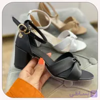 صندل گره ای پاشنه دار زنانه