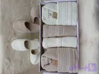 ست حوله 10 تکه عروس دامادی (دوقلو) طرح ویکتور