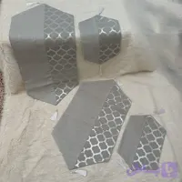 ست رومیزی 4تکه (3تکه+رانر) طرح خاتون توسی