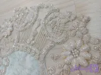 رومیزی سرمه دوزی جواهردوزی مرواریددوزی جهیزیه