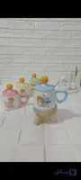 ماگ درب عروسکی دسته قلبی