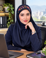 مقنعه شاهدخت نواری
