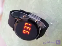 ساعت مچی زنانه و دخترانه دیجیتالی دکمه دار سیلکونی با جعبه کادویی