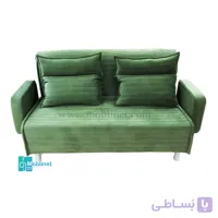 مبل تختخواب شو دونفره کاپری دسته متکایی عرض 140