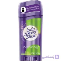 مام ضد تعریق زنانه لیدی اسپید استیک مدل INVISIBLE DRY حجم ۶۵ گرم