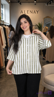 شومیز راه راه U7583