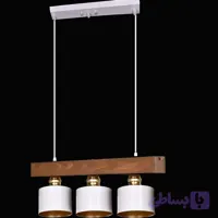لوستر اویز لاینرمدل چکشی چوب روس