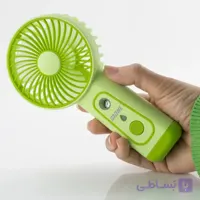 پنکه دستی شارژی مه پاش mdhl مدل tx-263 با پایه رومیزی و هولدر گوشی