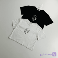 تیشرت کراپ طرح بَبَه ای
