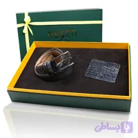 ست هدیه چرم طبیعی مردانه NESEN کد TT13