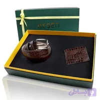 ست هدیه چرم طبیعی مردانه NESEN کد TT14