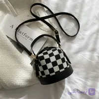 کیف دوشی- فانتزی طرح چهارخونه-دخترانه