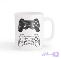 ماگ دسته بازی سفید سیاه