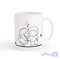 ماگ طرح زوج عاشقانه 012