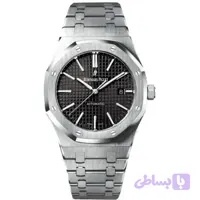 ساعت مچی مردانه ای پی (audemars piguet) نقره ای صفحه مشکی