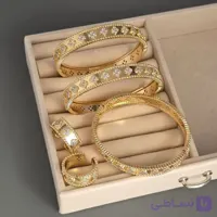 نیم ست طرح طلای ون کلیف فری سایز