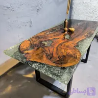 میز ناهارخوری ۸ نفره گردو کردستان با طراحی مینیمال