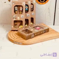قاشق چنگال سیلیکونی کودک طرح لبوبو 4 عددی