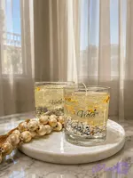 جار شمع ژله ای ورق طلا