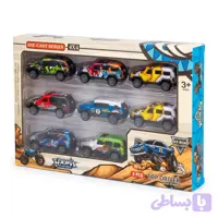 ست ماشین فلزی 8 تایی die-cast مدل آفرود عقب کش کد A224