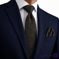 ست کراوات و پوشت ( دستمال جیب ) مردانه کد 029