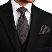 ست کراوات و پوشت ( دستمال جیب ) مردانه کد036