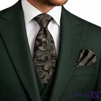 ست کراوات و پوشت ( دستمال جیب ) مردانه کد037