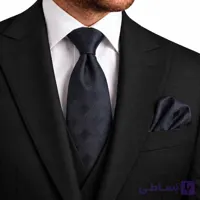 ست کراوات و پوشت ( دستمال جیب ) مردانه کد040